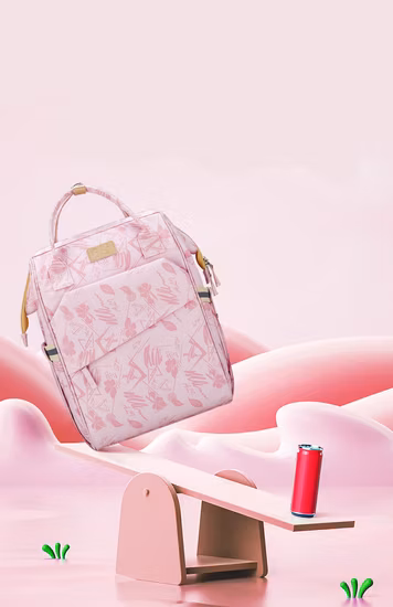 Tragbarer Rucksack, stilvolle individuelle Mama-Tasche, Windeltasche