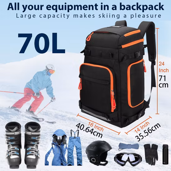 Hochwertiger Nylon-Rucksack zum Wandern, Skifahren, Outdoor-Sport, Camping, Reisetasche